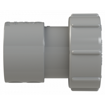 S/WELD THREADED COUPLING; 32MM GREY