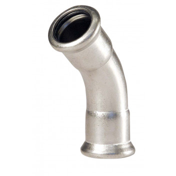SS 316 PRESS - OBTUSE BEND 45° - 28MM