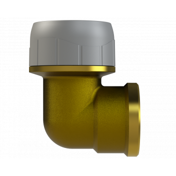 POLYPLUMB FEMALE ELBOW BRASS; 22MMX3/4\"