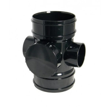 FLOPLAST SOLVENT SOIL ACCESS PIPE 110MM BLK