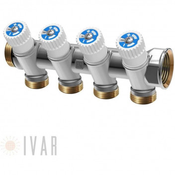 5 Port ¾” EuroK Easy Lock Sanitary Manifold Rail