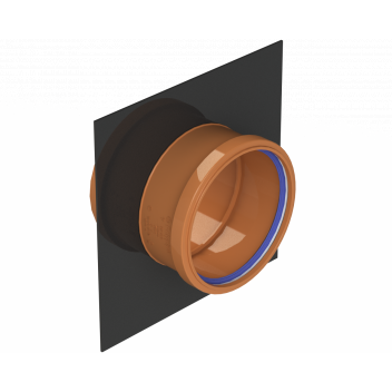 DRAIN PUDDLE FLANGE; 4\"/110MM GREY