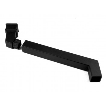 65MM SQUARE CAST IRON EFFECT ADJUSTABLE OFFSET KIT (150MM-455MM)