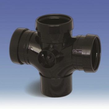 E.TUPLING 135DEG Y BRANCH - 40MM - BLACK