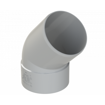 POLYPIPE RING-SEAL OFFSET BEND; 4\"/110MM 135 DEG GRY