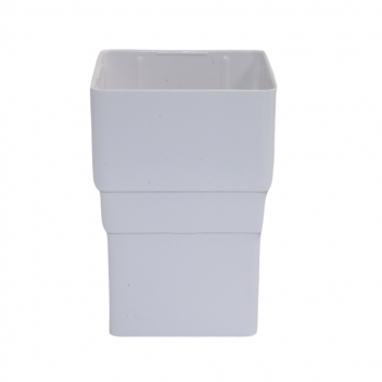 E.TUPLING 65MM SQUARE DOWNPIPE SOCKET - WHITE
