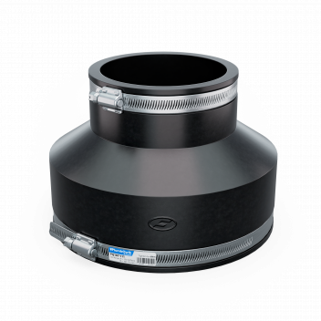 FERNCO PVC FLEXIBILE ADAPTOR 177-187 / 101-111 (6\" CLAY - 4\" PVC)