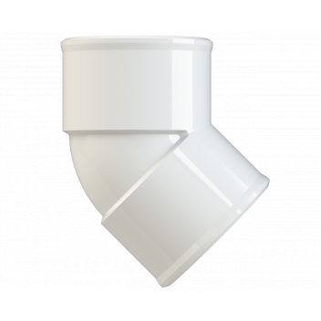 POLYPIPE S2000 32MM MUPVC 45DEG OBT BEND - WHITE