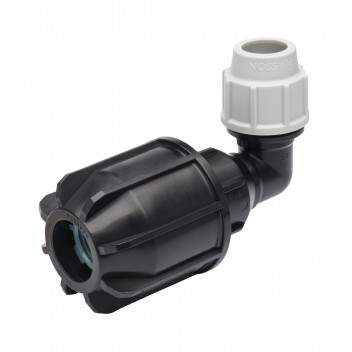PLASSON COUPLER PLASS4 90DEG ELBOW 25MM X 20-27MM (M)