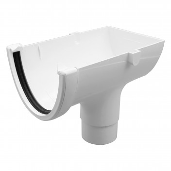 FLOPLAST HI-CAP STOPEND OUTLET 68MM; WHITE