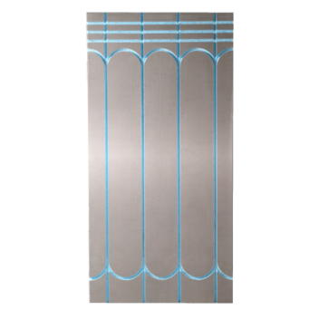 GROOVED CEMENT COATED XPS BOARD 20MM OVERLAY (16MM PIPE)