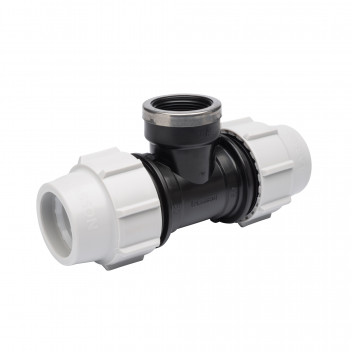 PLASSON TEE - FEMALE OFFTAKE 63MM X 1 1/4\" X 63MM