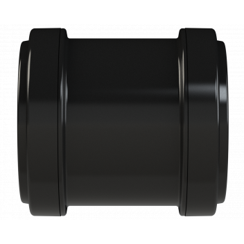 PUSHFIT STRAIGHT COUPLING; 50MM BLACK