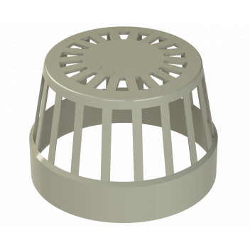 UNIV VENT TERMINAL; 6\"/160MM SOLV. GREY