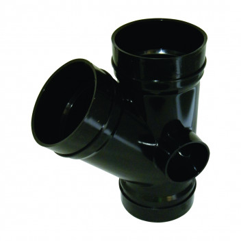 FLOPLAST SOLVENT SOIL 110MM 135D T/S BRANCH; BLACK