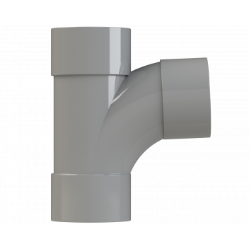 S/WELD SWEPT TEE 92.5DEG; 50MM GREY