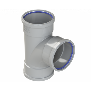 POLYPIPE RING-SEAL TR SKT BRANCH 4\"/110MM 92.5D GRY