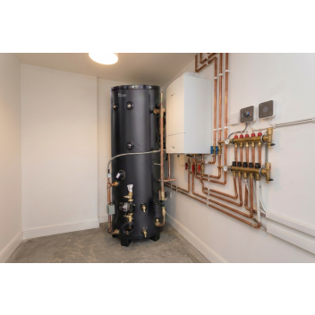 FLOE PRE-PLUMBED ASHP DHW CYLINDER 175L + 55L BUFFER