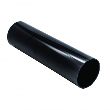 E.TUPLING 68MM ROUND DOWNPIPE - 2.5M - BLACK