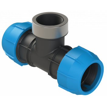 POLYFAST BSP FEMALE BRANCH TEE;63MM X 2\"