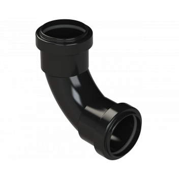 PUSHFIT SWEPT BEND 91.25DEG; 40MM BLACK