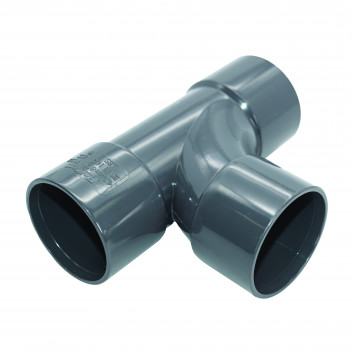 FLOPLAST S/WELD SWEPT TEE 92.5 DEG; 40MM ANTHRACITE GREY AG
