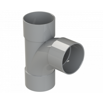 S/WELD SWEPT TEE 92.5DEG; 50MM GREY