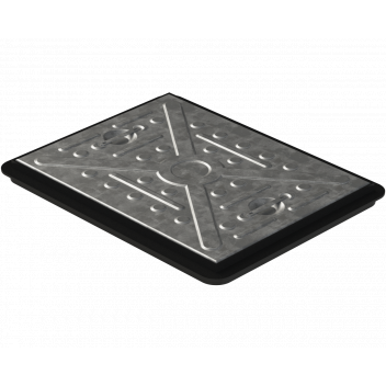 *DRAIN 110MM RECT INSP/CHAMBER STEEL COVR