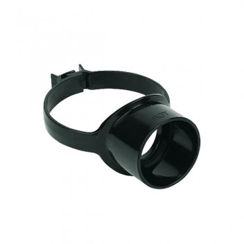 FLOPLAST STRAP BOSS (SIDE CLIP);4\"/110MM SOIL BLACK