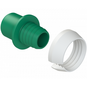POLYFAST DARK GREEN PE ADAPTOR SET; 25 X 1/2\"