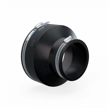 FERNCO PVC FLEXIBILE ADAPTOR 177-187 / 101-111 (6\" CLAY - 4\" PVC)