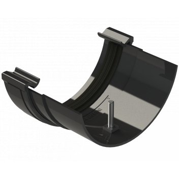 RW FITTS PLASTIC-METAL GUTT ADAPTOR;BLCK