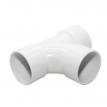 FLOPLAST S/WELD SWEPT TEE 92.5 DEG; 32MM WHITE