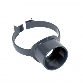 FLOPLAST STRAP BOSS (SIDE CLIP);4\"/110MM SOIL ANTHRACITE GREY AG