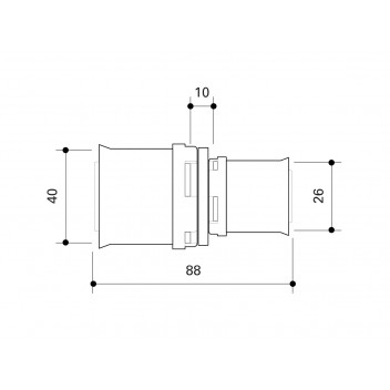 FRANKISCHE ALPEX MLC REDUCER 40MM - 26MM