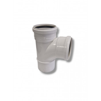 E.TUPLING 4\" SOIL SINGLE 90DEG BRANCH - WHITE