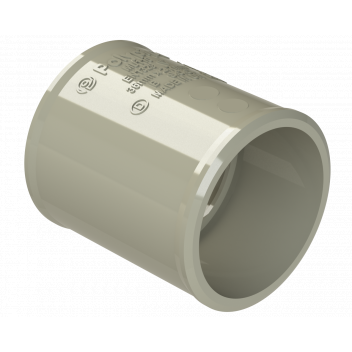 POLYPIPE S2000 32MM MUPVC STRAIGHT COUPLING - SOLV GREY