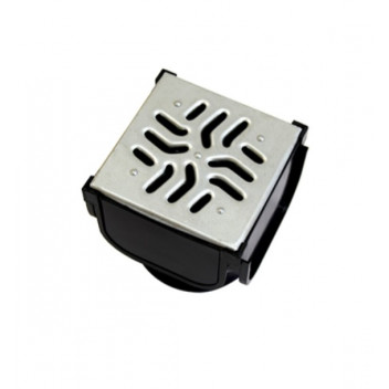 POLYDRAIN SHALLOW CHANNEL QUAD CONNECTOR - GALVANISED (B125 RATING)