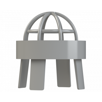 PUSHFIT VENT TERMINAL; 50MM GREY