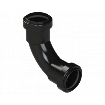 PUSHFIT SWEPT BEND 91.25DEG; 32MM BLACK