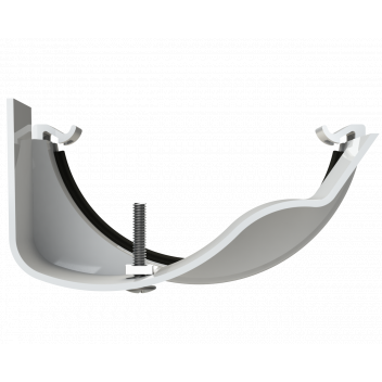 RW FITTS PLASTIC-METAL GUTT ADAPTOR;WHIT