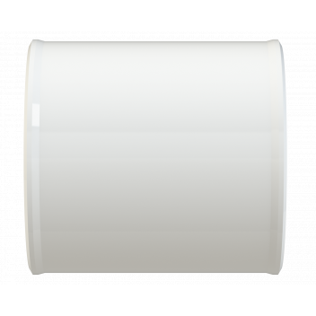 POLYPIPE S2000 50MM MUPVC STRAIGHT COUPLING - WHITE