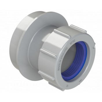 POLYPIPE RING-SEAL STRAIGHT ADAPTOR; 32MM GREY