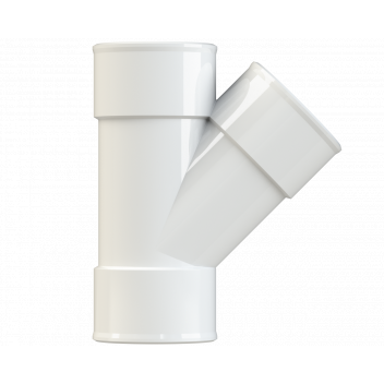POLYPIPE S2000 MUPVC 40MM 45DEG BRANCH - WHITE