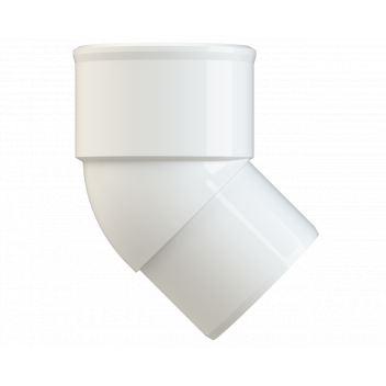 POLYPIPE S2000 32MM MUPVC 45DEG SPIGOT BEND - WHITE