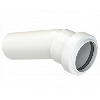 PUSHFIT SOIL BOSS BEND 157.5D;32MM WHITE