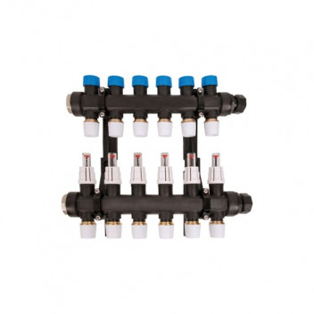 *UFH PLASTIC 15MM MANIFOLD PFIT; 6 PORT