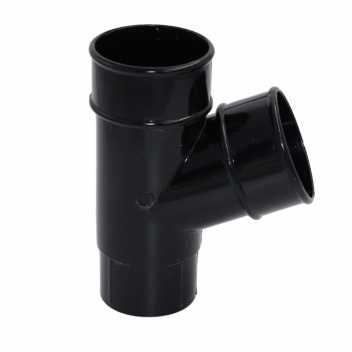 E.TUPLING 68MM ROUND 67.5DEG BRANCH - BLACK