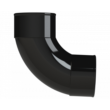 POLYPIPE S2000 50MM MUPVC 92.5DEG SWEPT BEND - BLACK