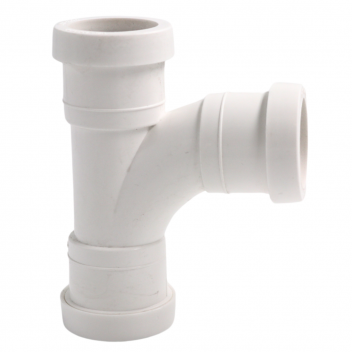 E.Tupling Push-Fit Waste 32mm 90° Swept Branch White